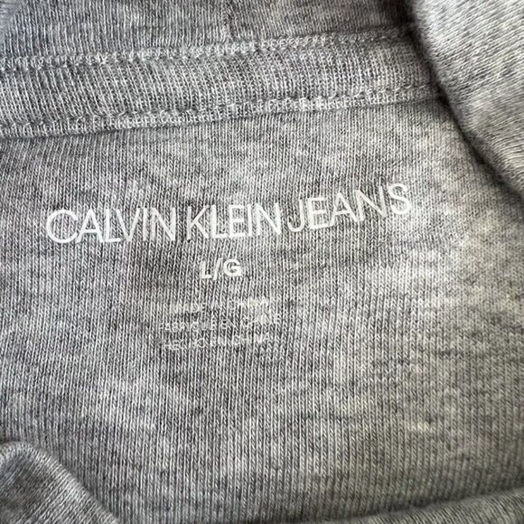 Calvin Klein Women’s Stretch Gray Long Sleeve Mock Neck Bodysuit Size Large ￼ - Picture 7 of 12